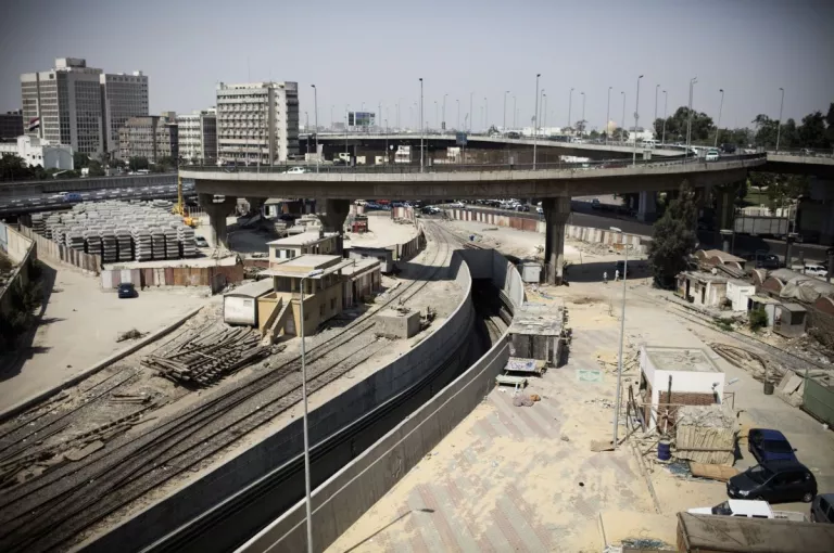 Illustration of Cairo, Egypt (1981–today) – Metro network (lines 1 to 3) 