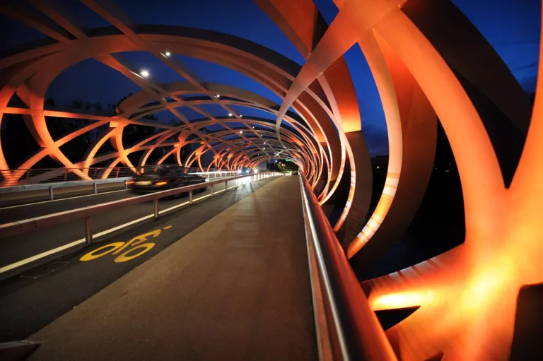 Illustration of Geneva, Switzerland (2012) – Hans-Wilsdorf bridge development 